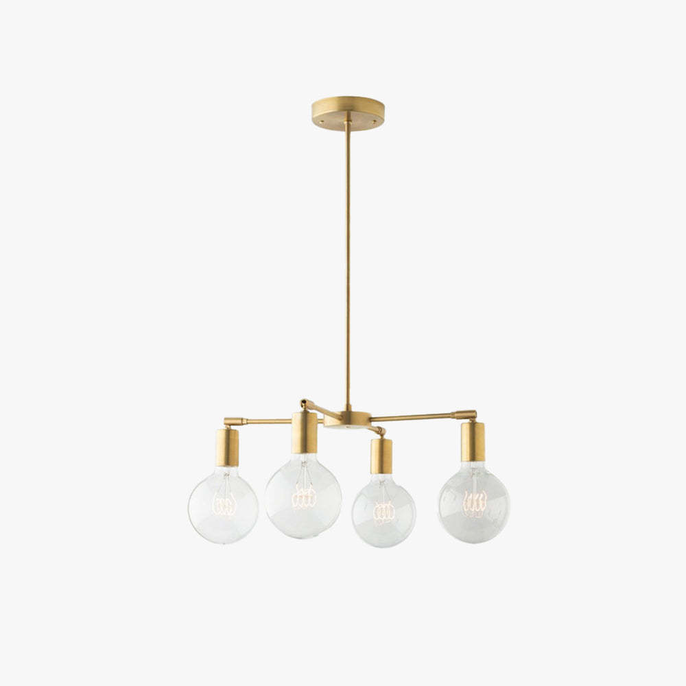 Valentina Modern LED Metal Glass Chandelier Bedroom