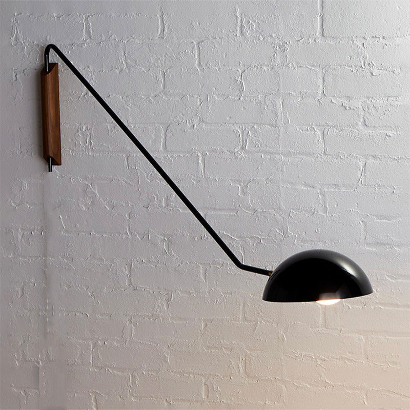 Orr Nordic Metal Wall Lamp on White Brick Wall
