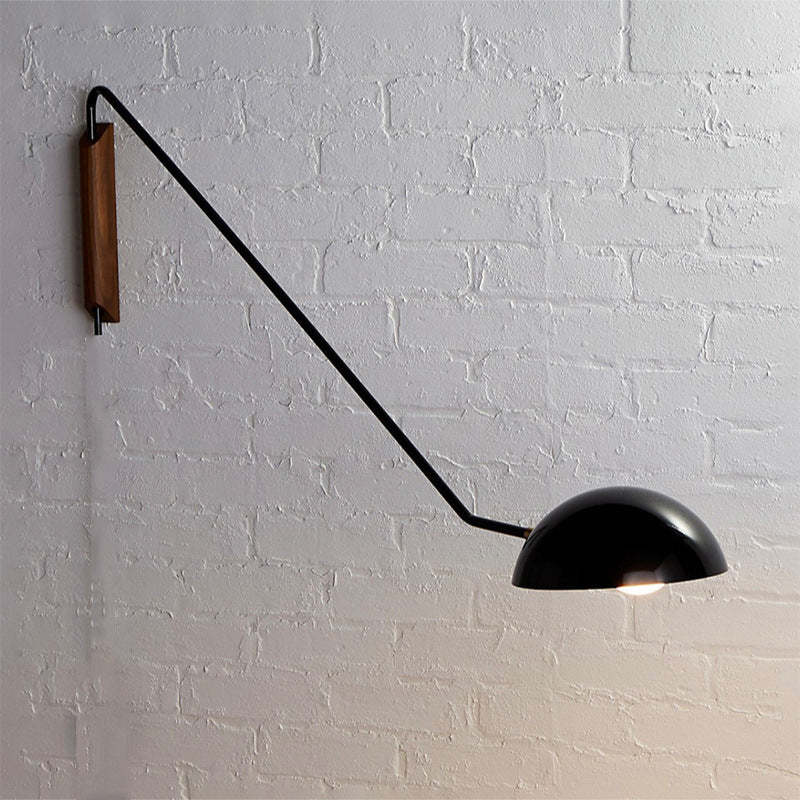 Orr Nordic Metal Wall Lamp on White Brick Wall