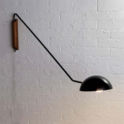 Orr Nordic Metal Wall Lamp on White Brick Wall