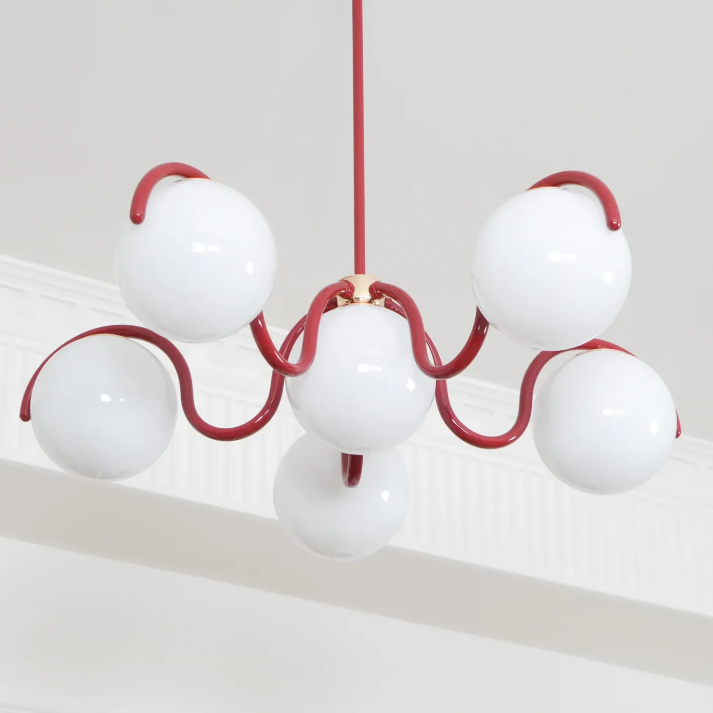 Valentina Vintage Metal Glass Pendant Light Bedroom Living Room