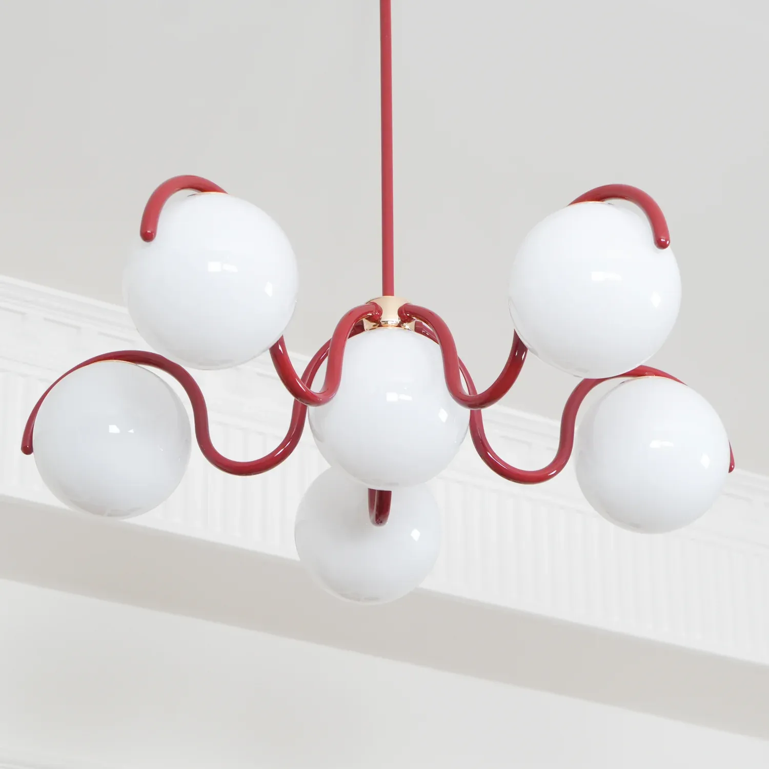 Valentina Vintage Metal Glass Pendant Light Bedroom Living Room