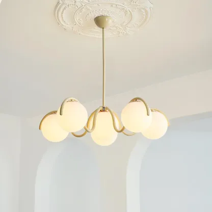Valentina Vintage Metal Glass Pendant Light Bedroom Living Room