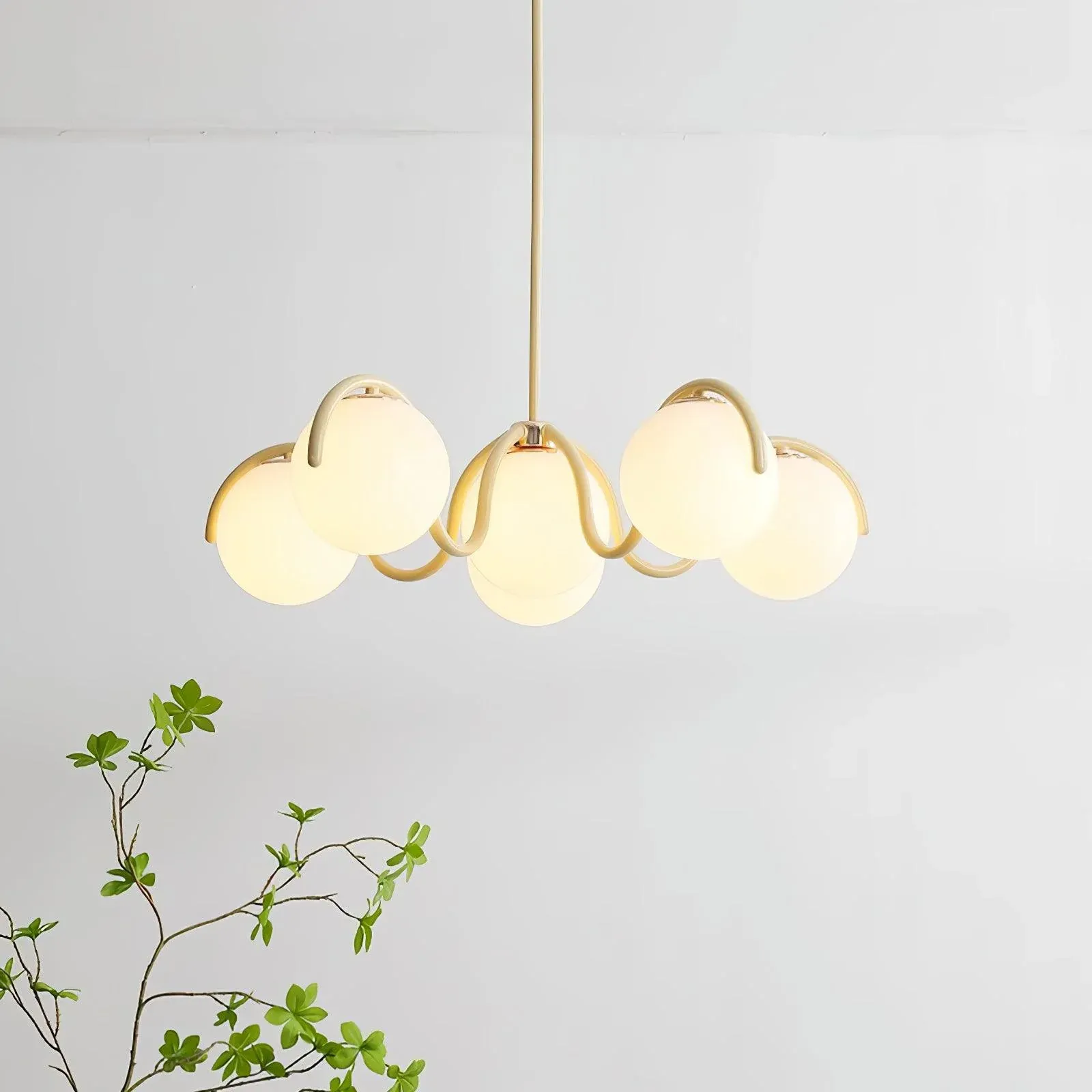 Valentina Vintage Metal Glass Pendant Light Bedroom Living Room