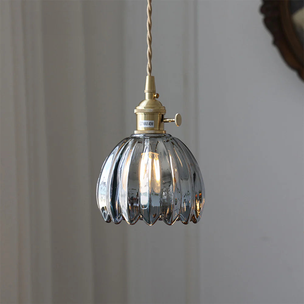 Retro Glass Pendant Light for Living Room