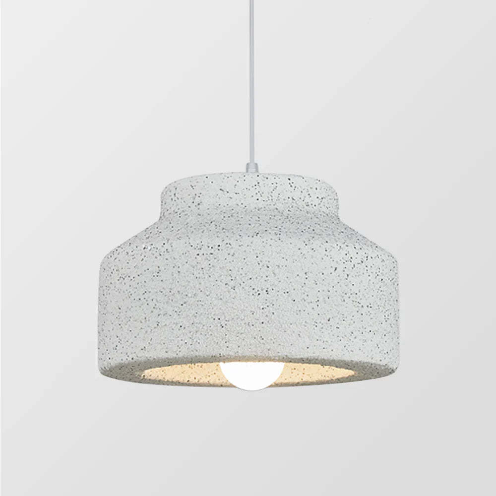 Lassola Byers Pendant Light - Textured white pendant lamp
