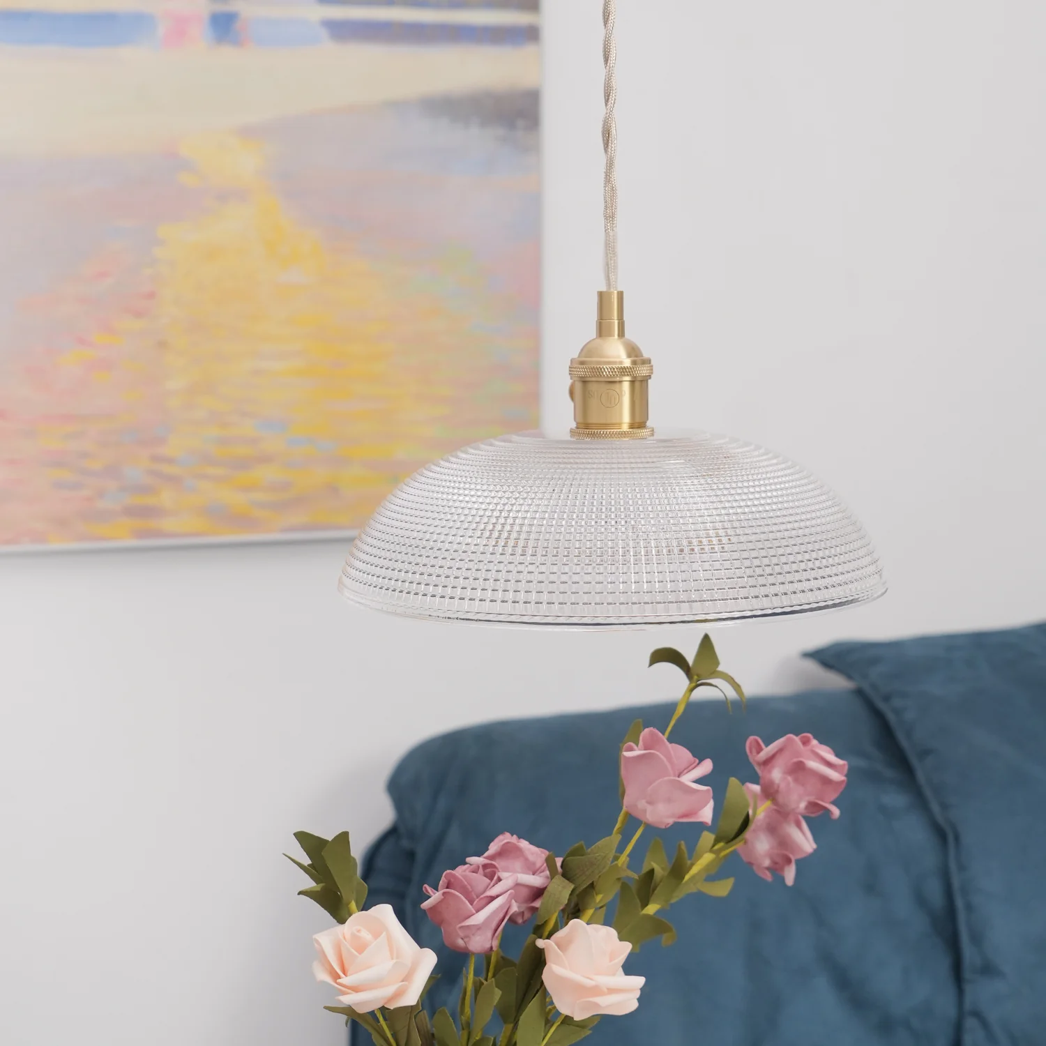 Hailie Modern Metal Glass Opaque Pendant Light Pendant Light