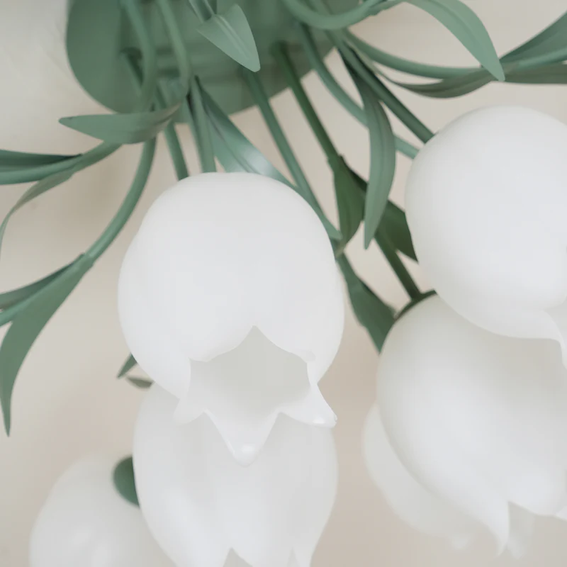 Lily Natural Flower Flush Mount Ceiling Light