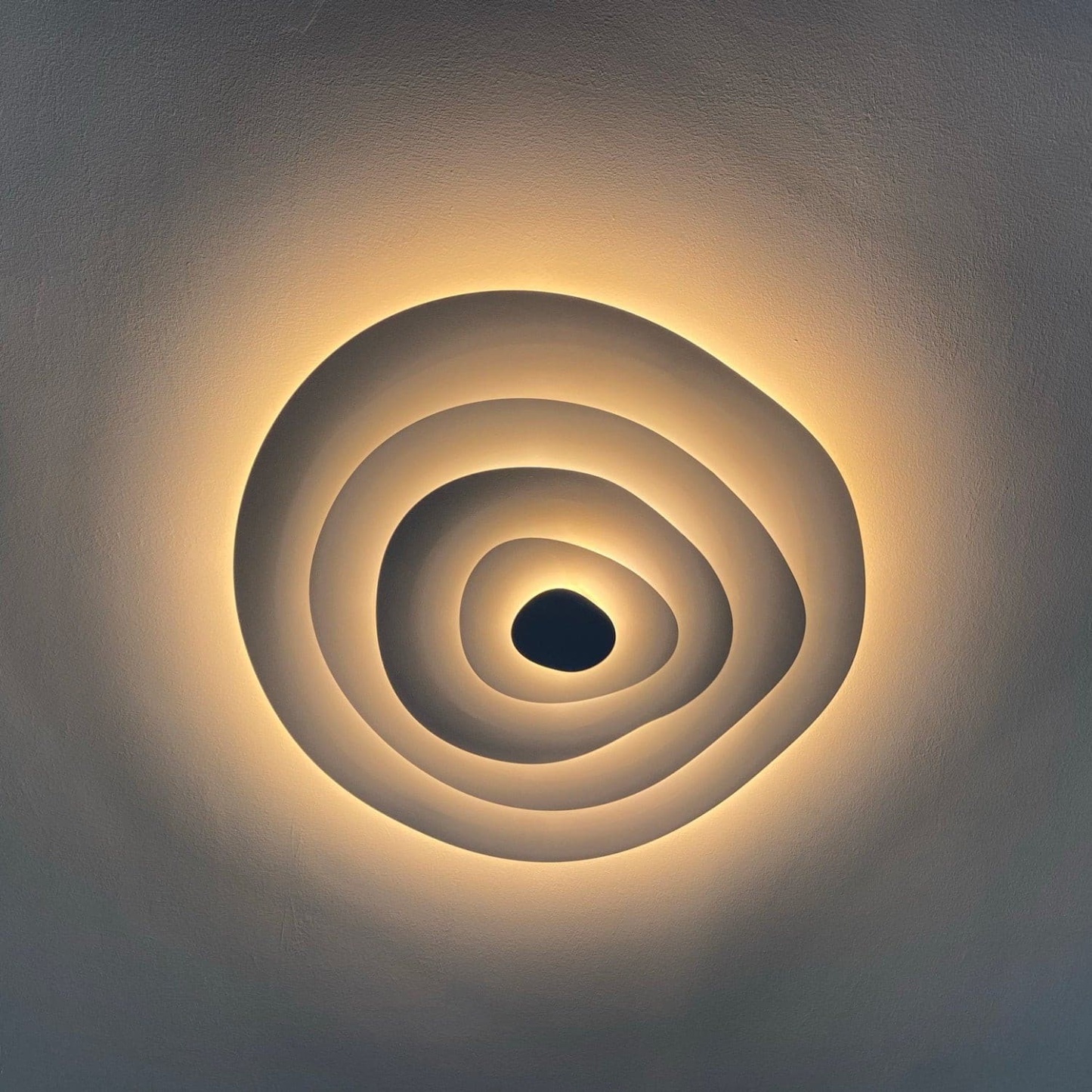 Quinn Modern Ripple Metal Ceiling Light Fixture Bedroom Living Room