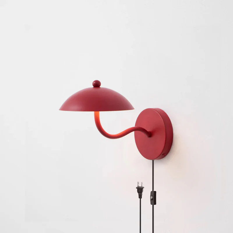 Austin Black Curved Arm Wall Lamp