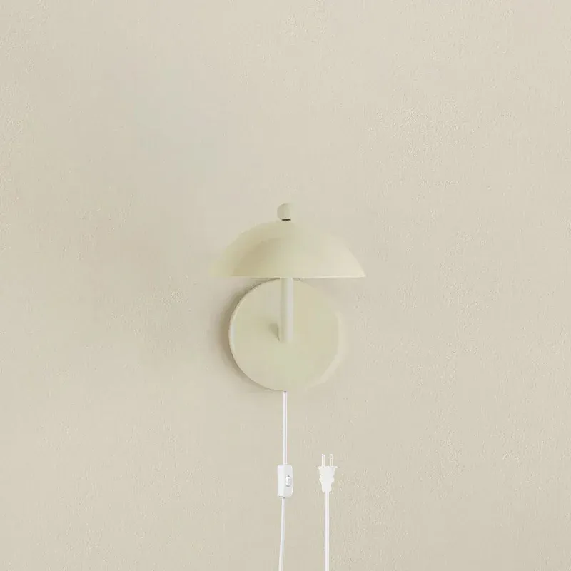 Austin Black Curved Arm Wall Lamp