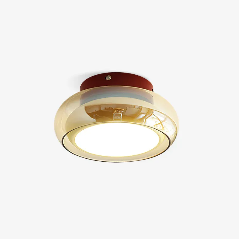 Hailie Retro Glass Flush Mount Ceiling Light