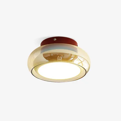 Hailie Retro Glass Flush Mount Ceiling Light
