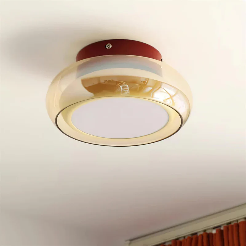 Hailie Retro Glass Flush Mount Ceiling Light