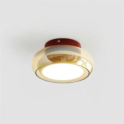 Hailie Retro Glass Flush Mount Ceiling Light