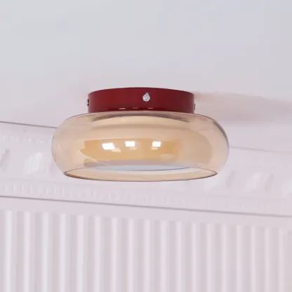 Hailie Retro Glass Flush Mount Ceiling Light