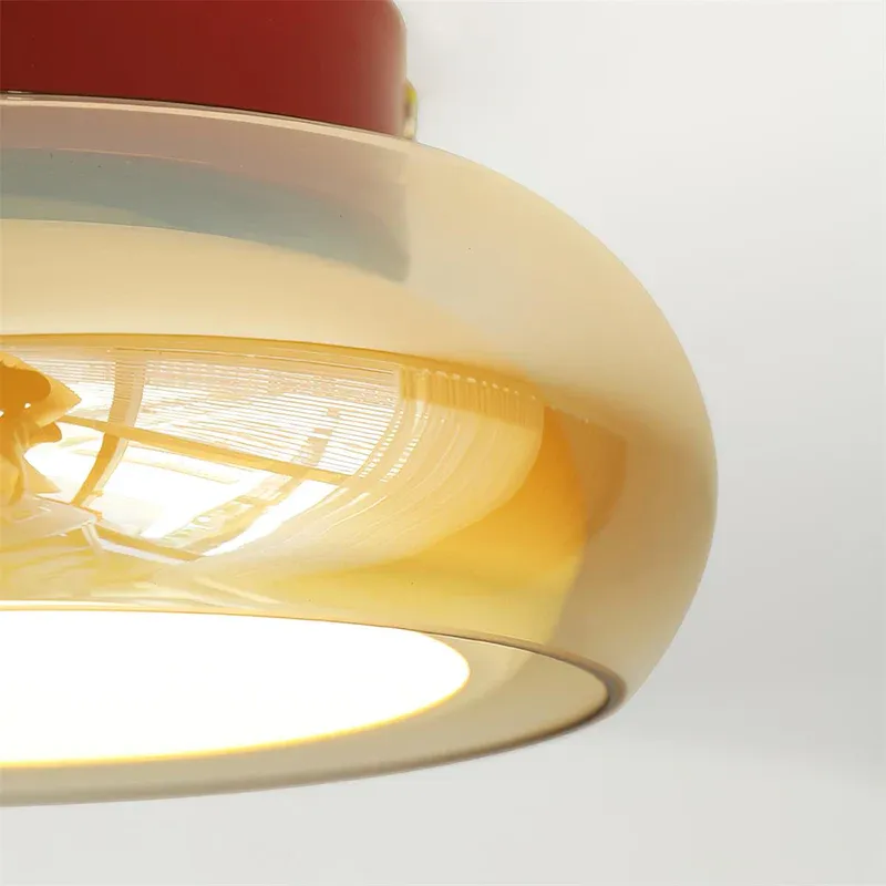 Hailie Retro Glass Flush Mount Ceiling Light