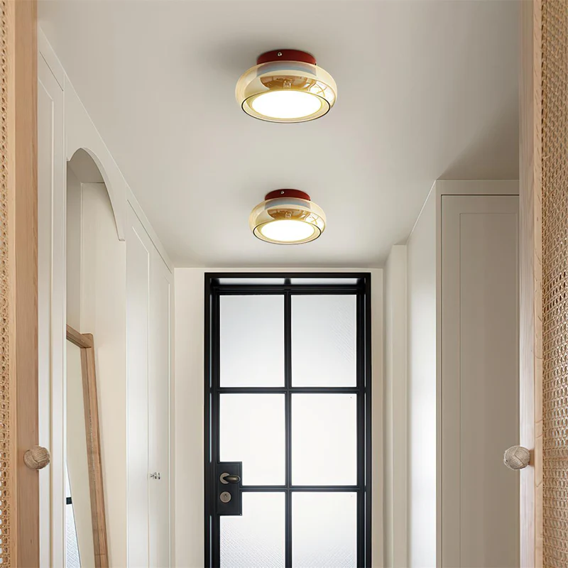 Hailie Retro Glass Flush Mount Ceiling Light