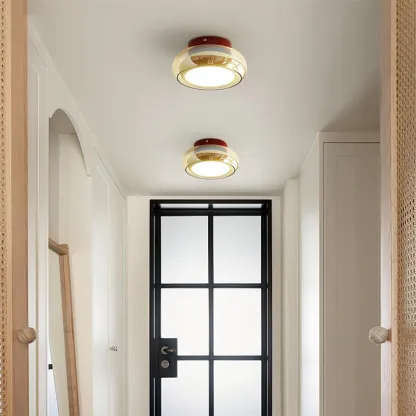 Hailie Retro Glass Flush Mount Ceiling Light