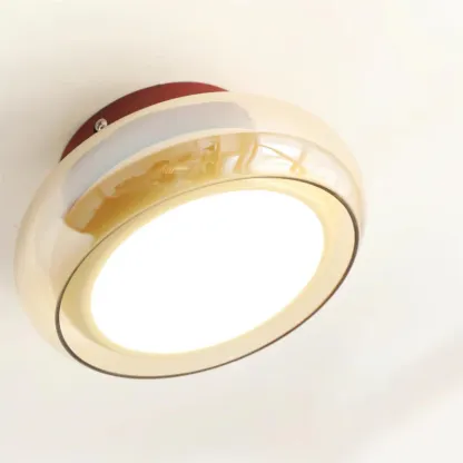 Hailie Retro Glass Flush Mount Ceiling Light