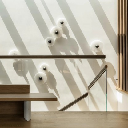 Jade Modern Metal Alabaster Wall Lamp Dining Room Bedroom