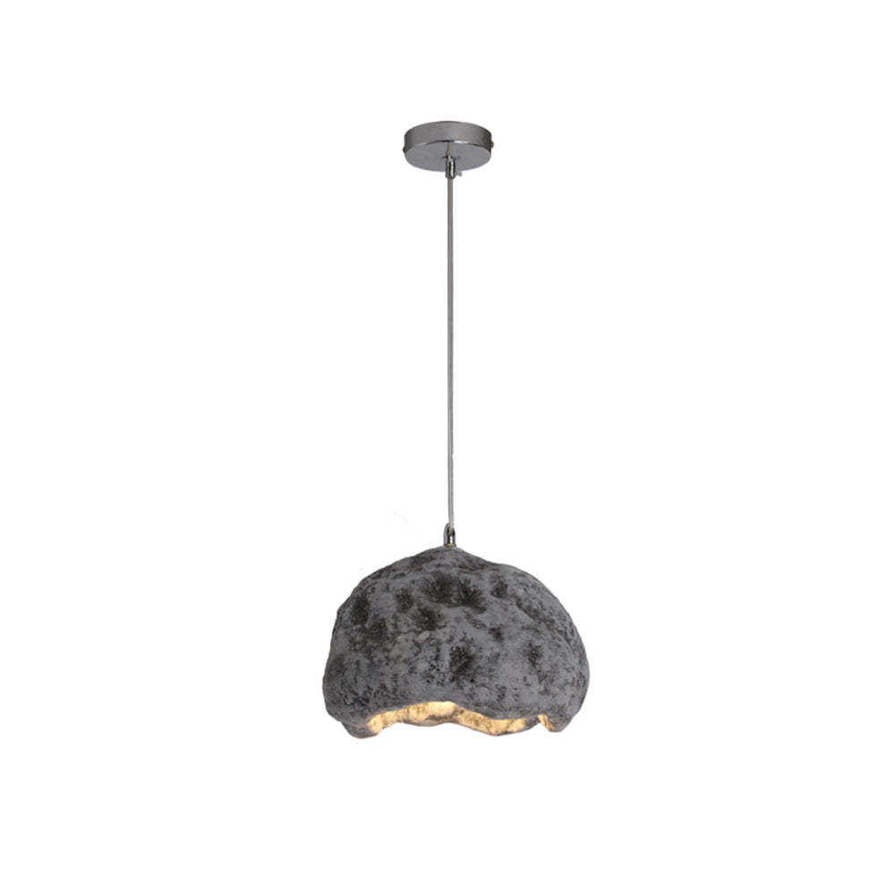Byers Wabi Sabi Resin Pendant Light, irregular dome shape