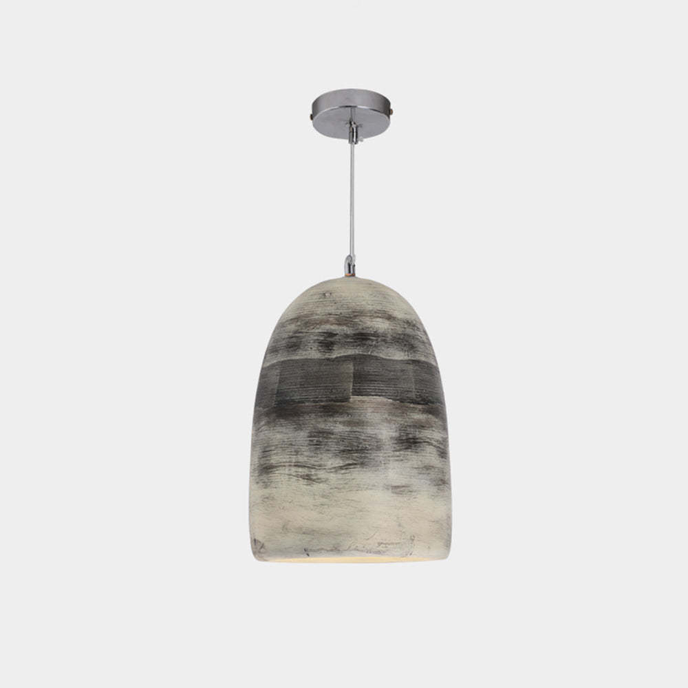 Zaid Rock Art Deco Pendant Light - Gray