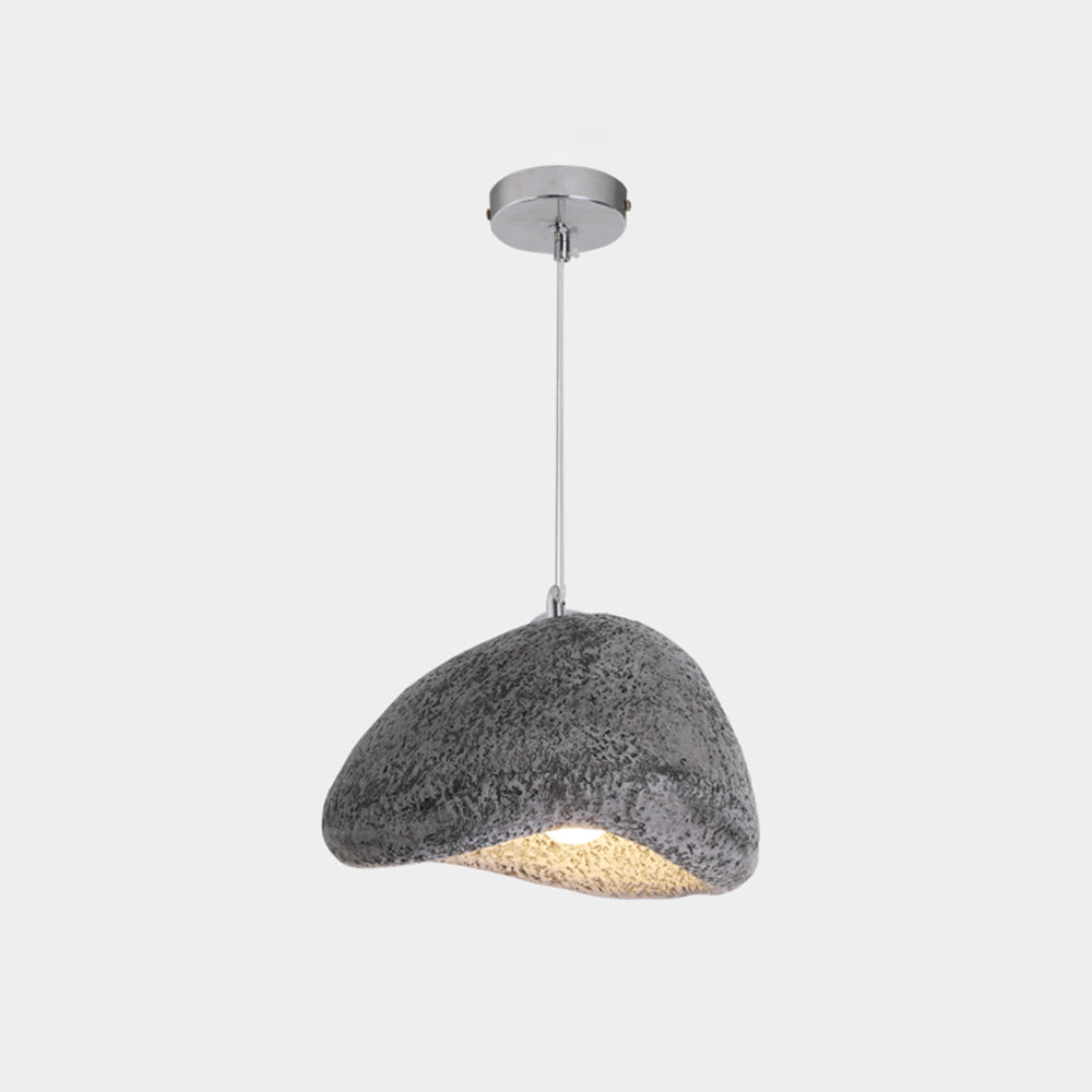 Byers gray resin bread pendant light.
