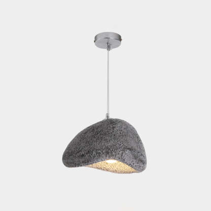 Byers gray resin bread pendant light.