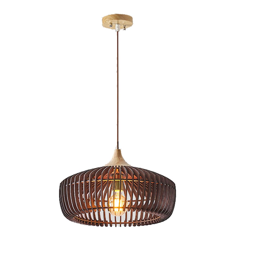 Ozawa Nordic Japanese Wood Pendant Light