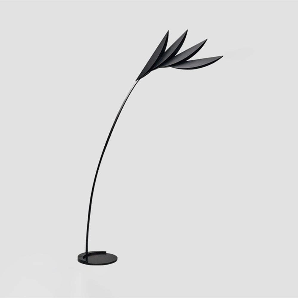 Clifford Modern Leaf Floor Lamp - Black metal floor lamp