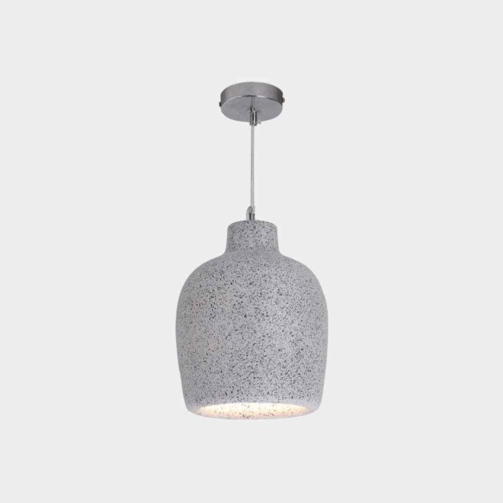 Gray Byers Resin Pendant Light, Jar Shape