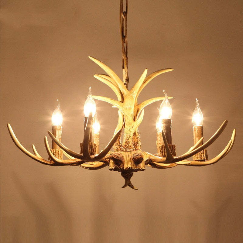 Deer Antler Chandelier Lighting for Living Room