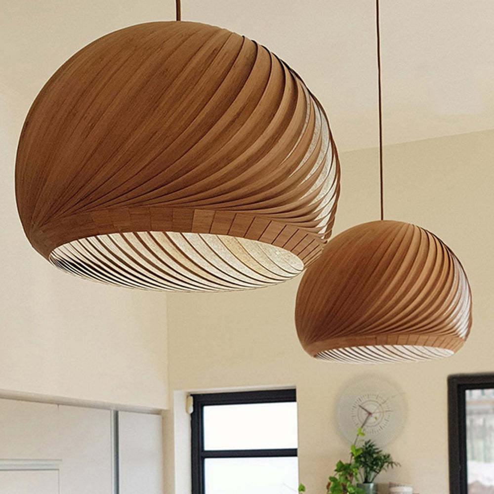 Ozawa Farmhouse Wood Pendant Lighting Fixtures
