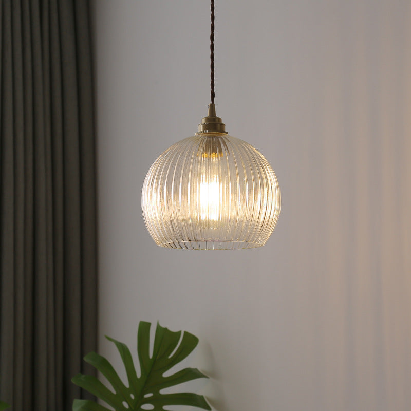 Hailie Minimalist Sphere Pendant Light with Glass Shade