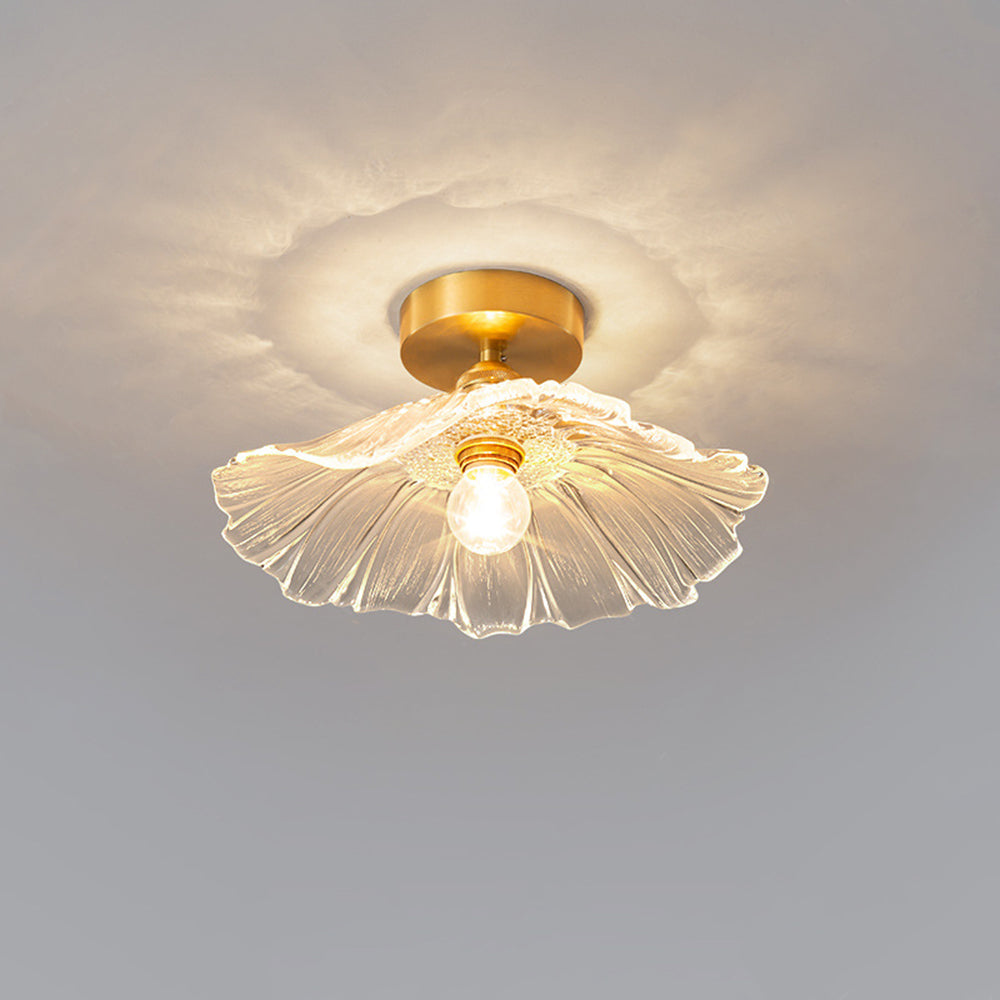 Carins Flower Glass Ceiling Light - Flush Mount