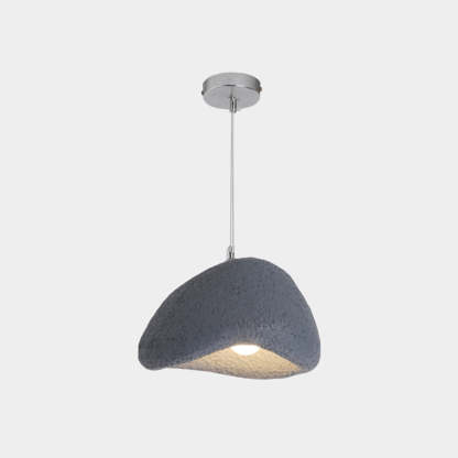 Byers grey resin bread pendant light.