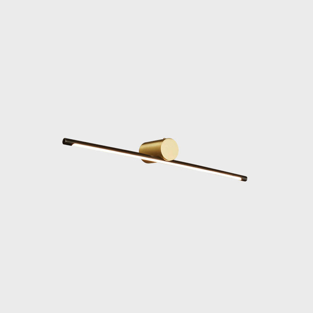 Leigh Minimalist Wall Lamp - Linear Gold Fixture