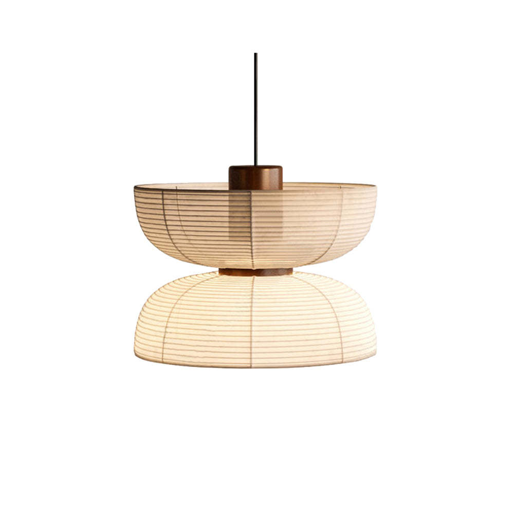 Ozawa Retro Pendant Light, Renée Style, Fabric and Metal