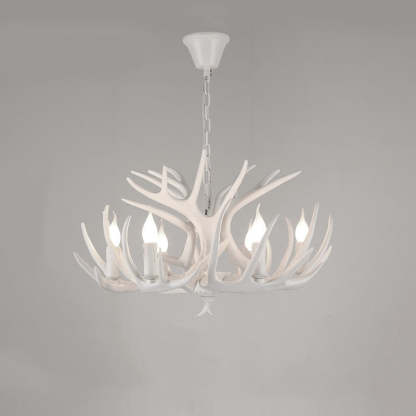 White Deer Antler Chandelier Lighting