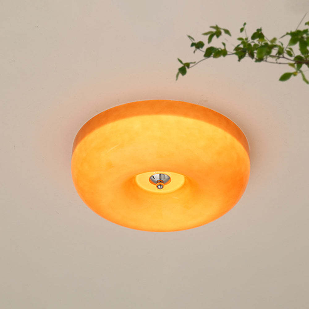 Hailie Vintage Ceiling Light - Cream Glass, Warm Illumination