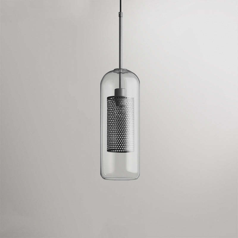 Oneal Pendant Light, Cylindrical Glass Shade