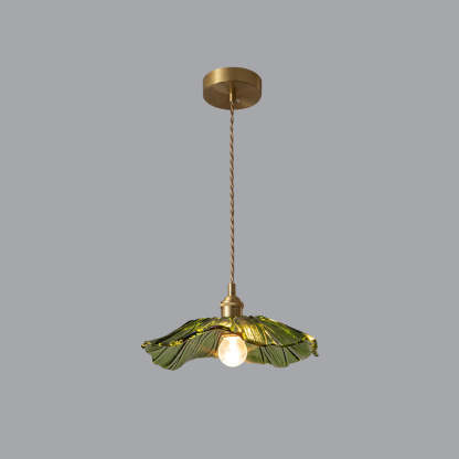 Green Carins Flower Glass Pendant Light