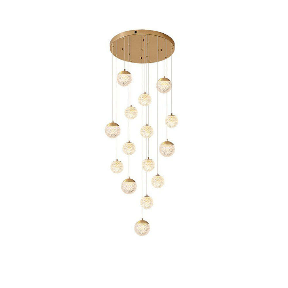 Lassola Jibril Pendant Light - Gold spheres design