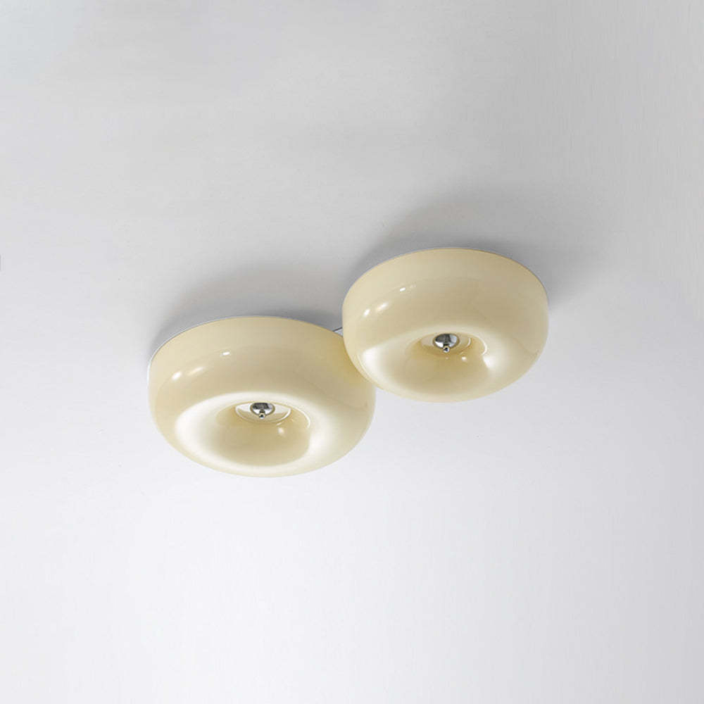 Cream glass Hailie Vintage ceiling light fixture