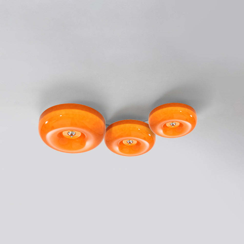 Orange Hailie Vintage Ceiling Lights - Round Design, Bedroom, Study, Balcony
