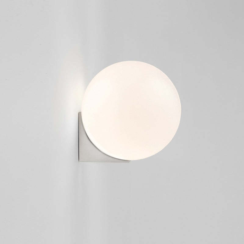 Valentina wall lamp, metal and glass ball light fixture