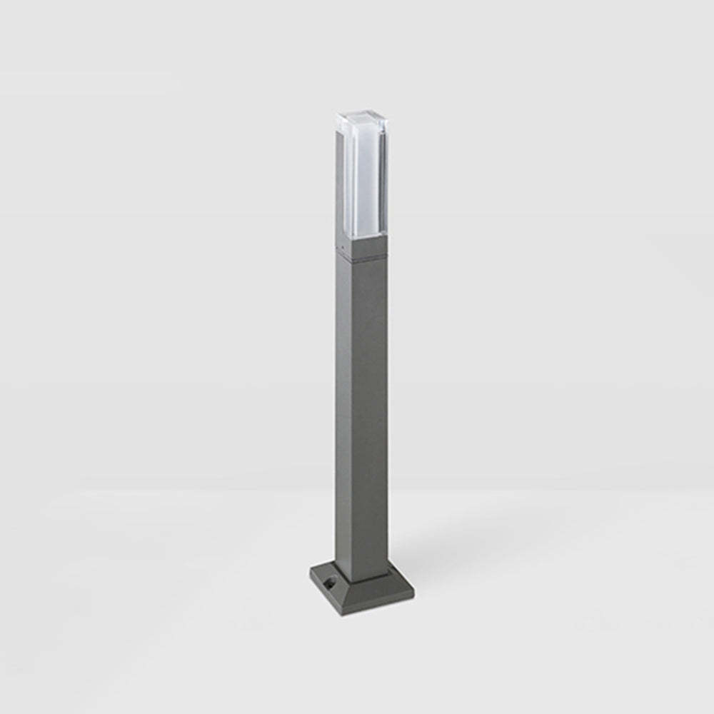 Pena Modern Outdoor Path Light, black metal, acrylic, garden lighting
