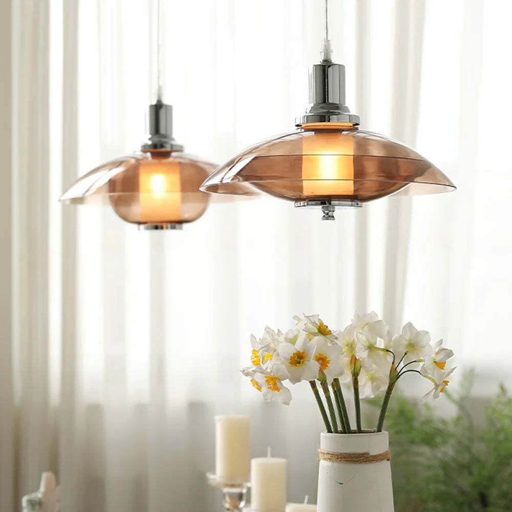 Cairns Modern Pendant Light with flowers
