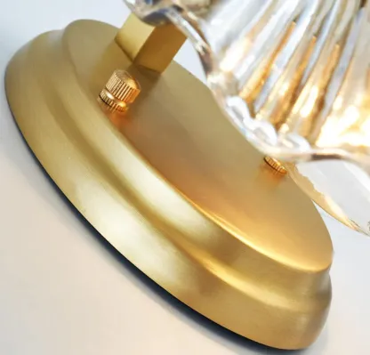 Orr Modern Unusual Shell Glass Wall Light Bedroom Living Room